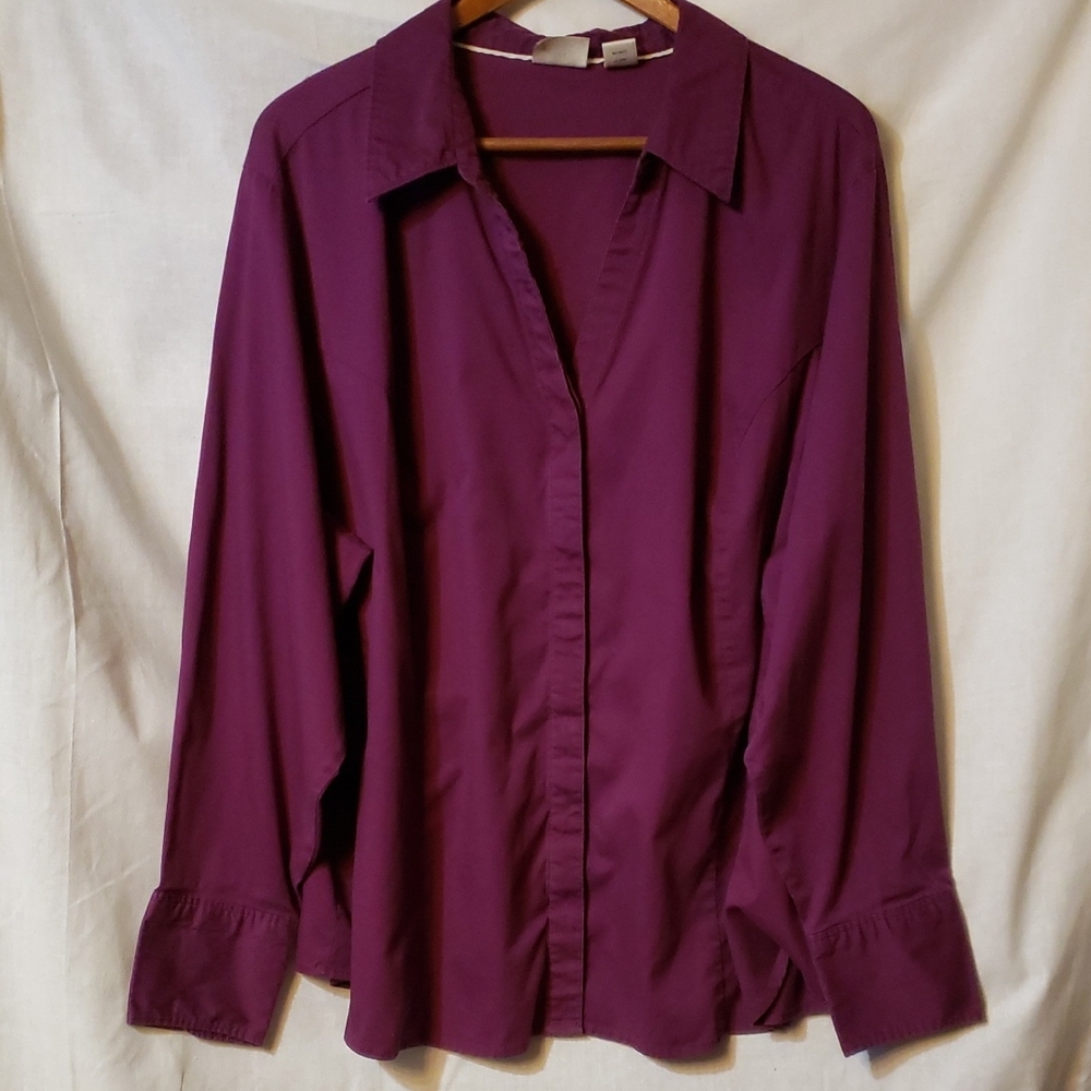 Riders by Lee Purple Blouse